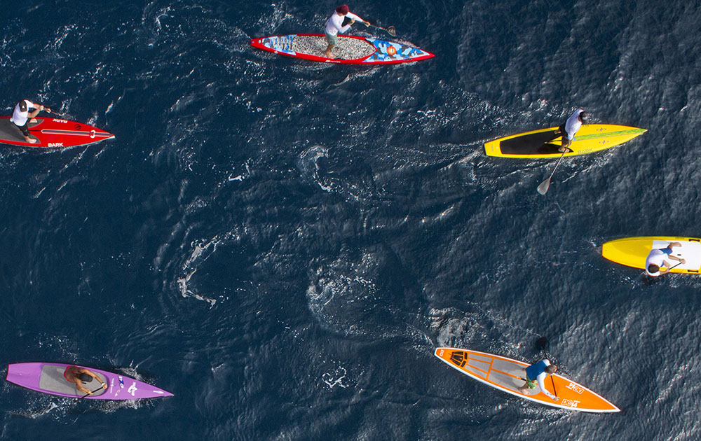 Ocean Kayakers Aerial Photos