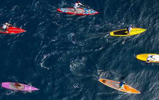 Ocean Kayakers Aerial Photos