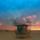 Ocean Lifeguard Tower Sunset Photos