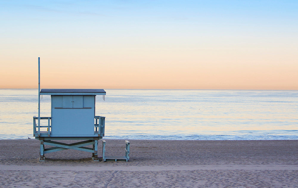 Pastel Beach Lifeguard Tower Photos