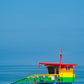 Rainbow Colors on Beach Tower Photos