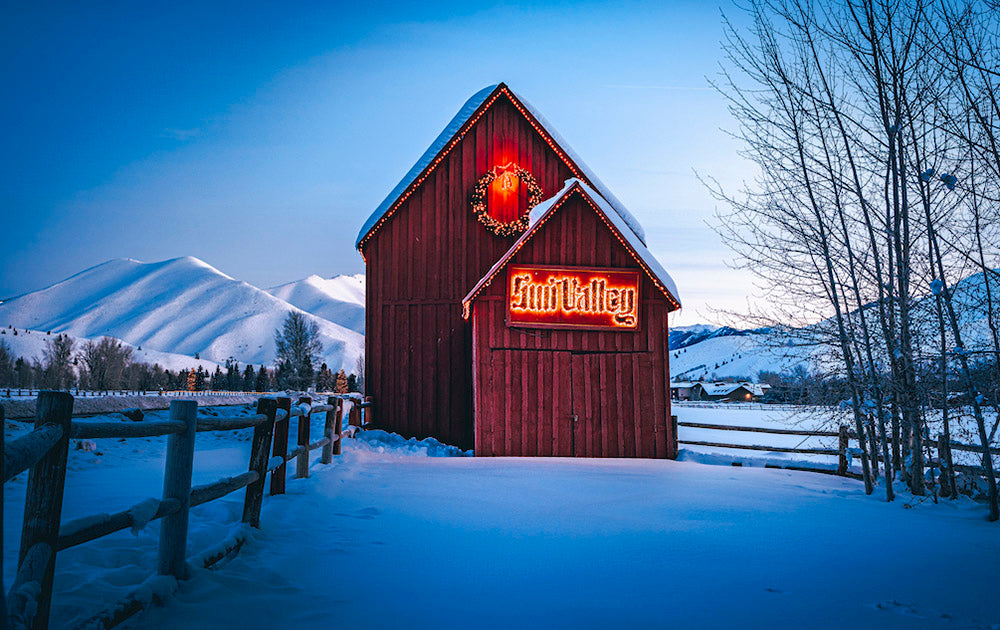Sun Valley Idaho Snowy Barn Photos