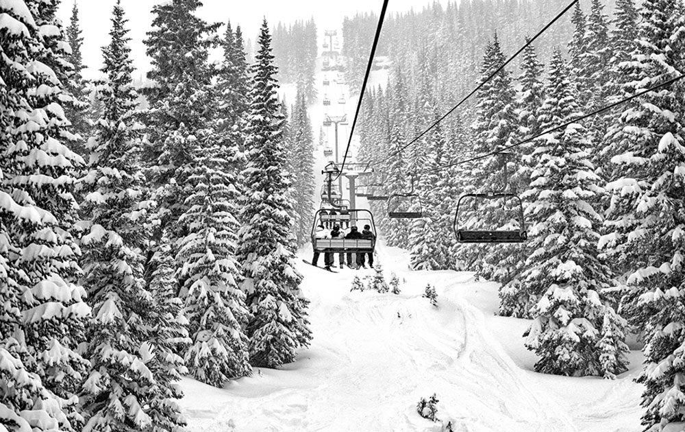 Vail Chairlift Skiing Photos
