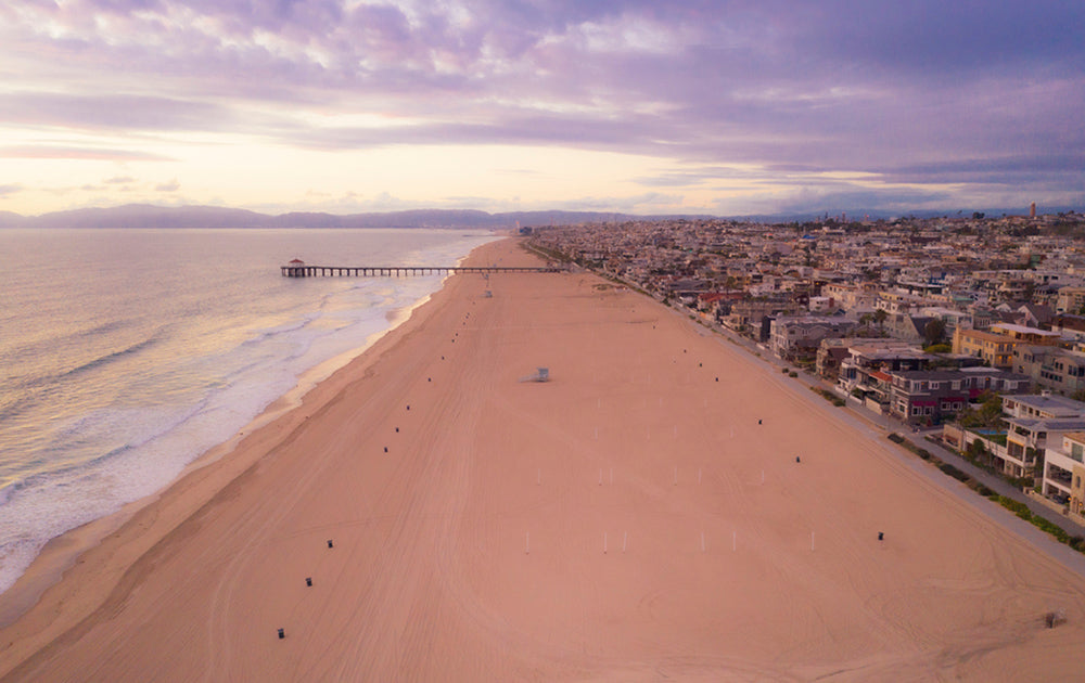 Wide Beach and Sea Photos