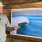 Left - Manhattan Beach Big Wave Surf Photos