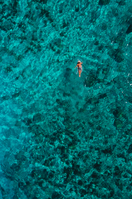 Outer Space - Tahiti Sea Aerial Swimmer Photos