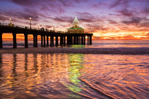 ライト・ランタン BRIESTA sunset beach Manhattan Beach pier sunset 1/4/25 #sunset #Manhattanbeach