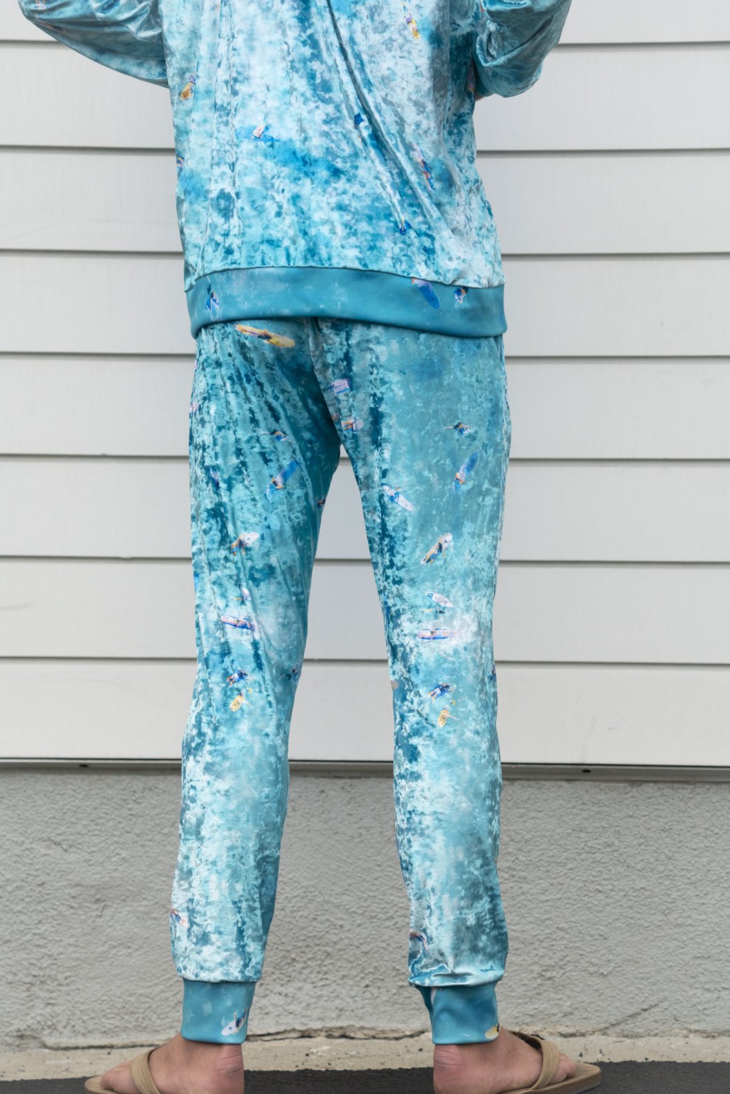 Blue Crush Velvet Unisex Joggers