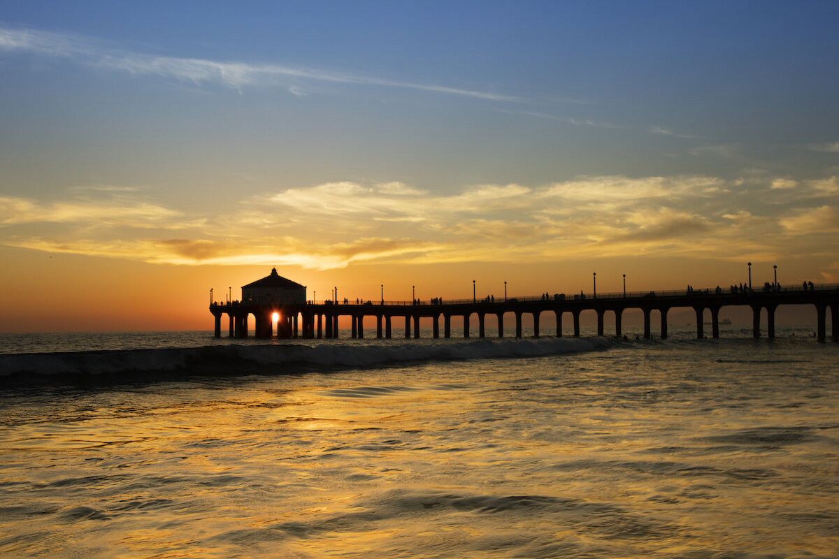 Pier Sunset Seascape  Photos