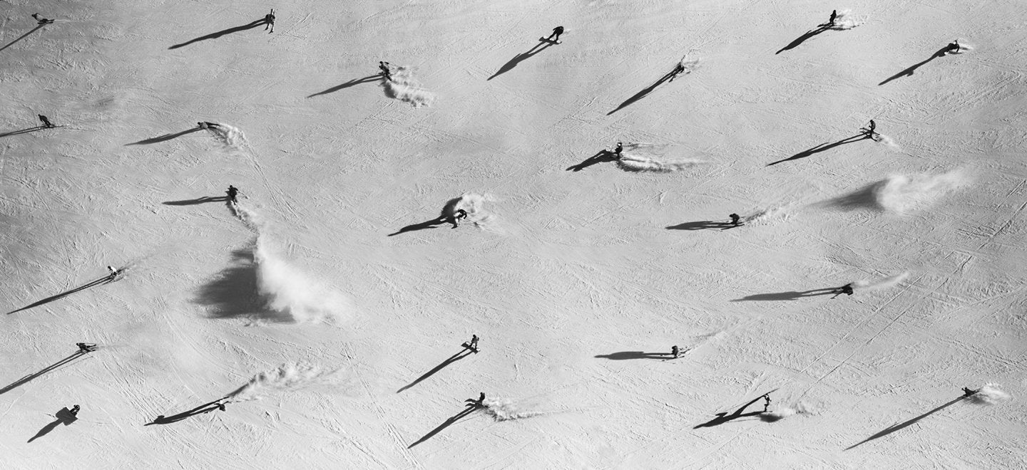 Packed Powder - Skiing Group Packed Powder Snow Photos