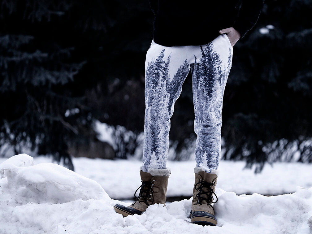 Powder Legs "White Out" Snow Joggers