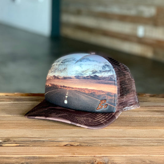 The Drifter Hat - Hat with Highway Photo